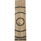 Wooden Axe Throwing Target with Bottle Opener