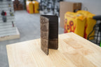 Men's Leather Wallet- Gator Suede