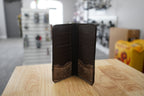 Men's Leather Wallet- Gator Suede