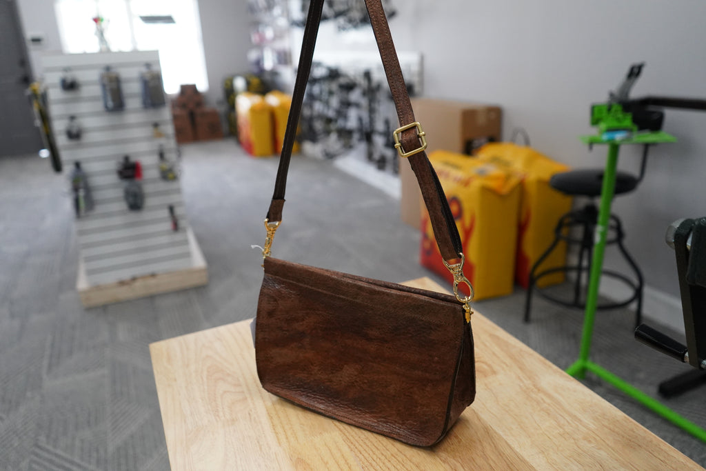 Women's Purse with Wallet- Shark Suede