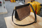 Women's Purse-Gator and Buffalo Suede