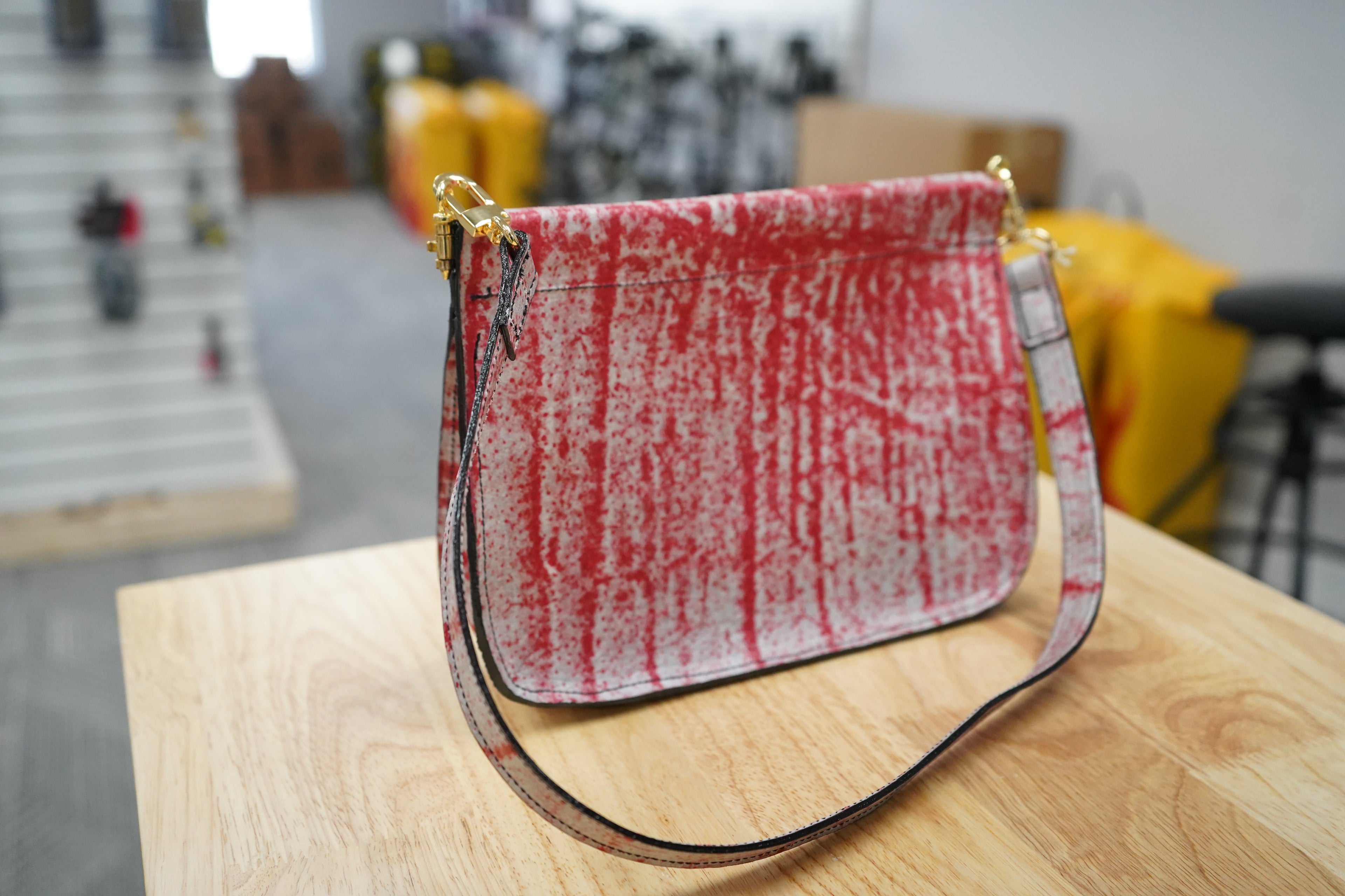 Women's Purse- Giraffe Suede