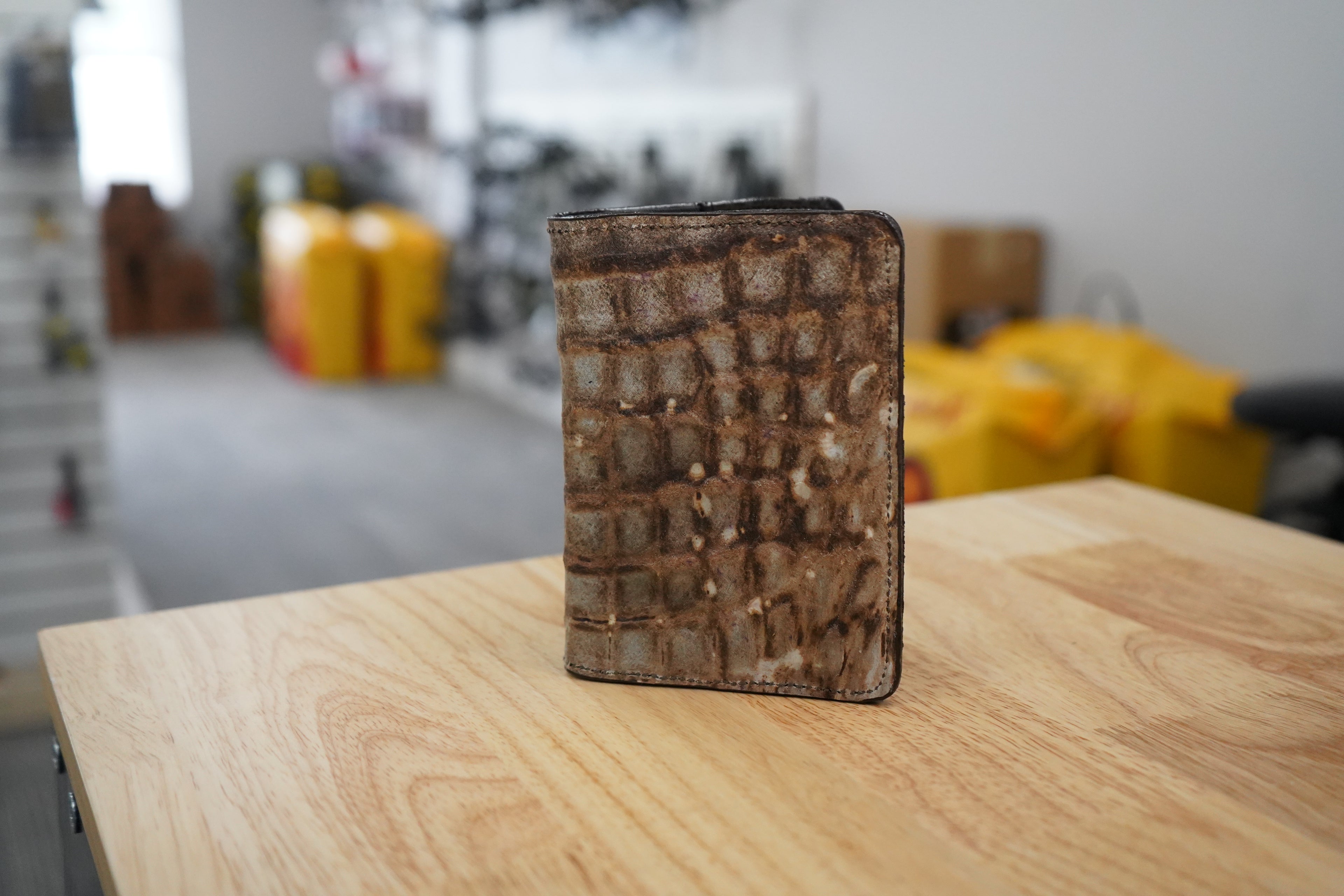 Wallet/Passport Cover-Gator Suede