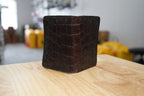 Wallet/Passport Cover-Brown Gator