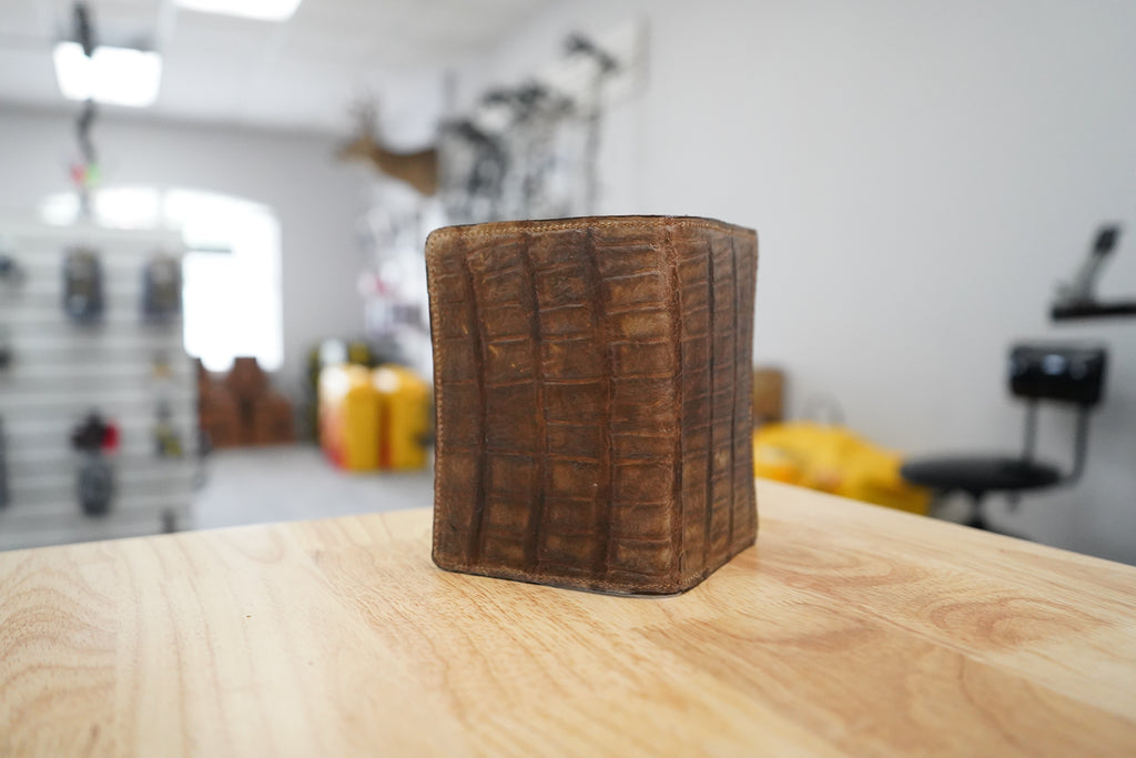 Wallet/Passport Cover-Gator Suede