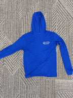 Sport-Tek Long Sleeve Dry-fit Shirt with Hood-Blue