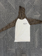 Performance Dry-Fit long sleeve shirt with Hood- light khaki core and camo arms and hood