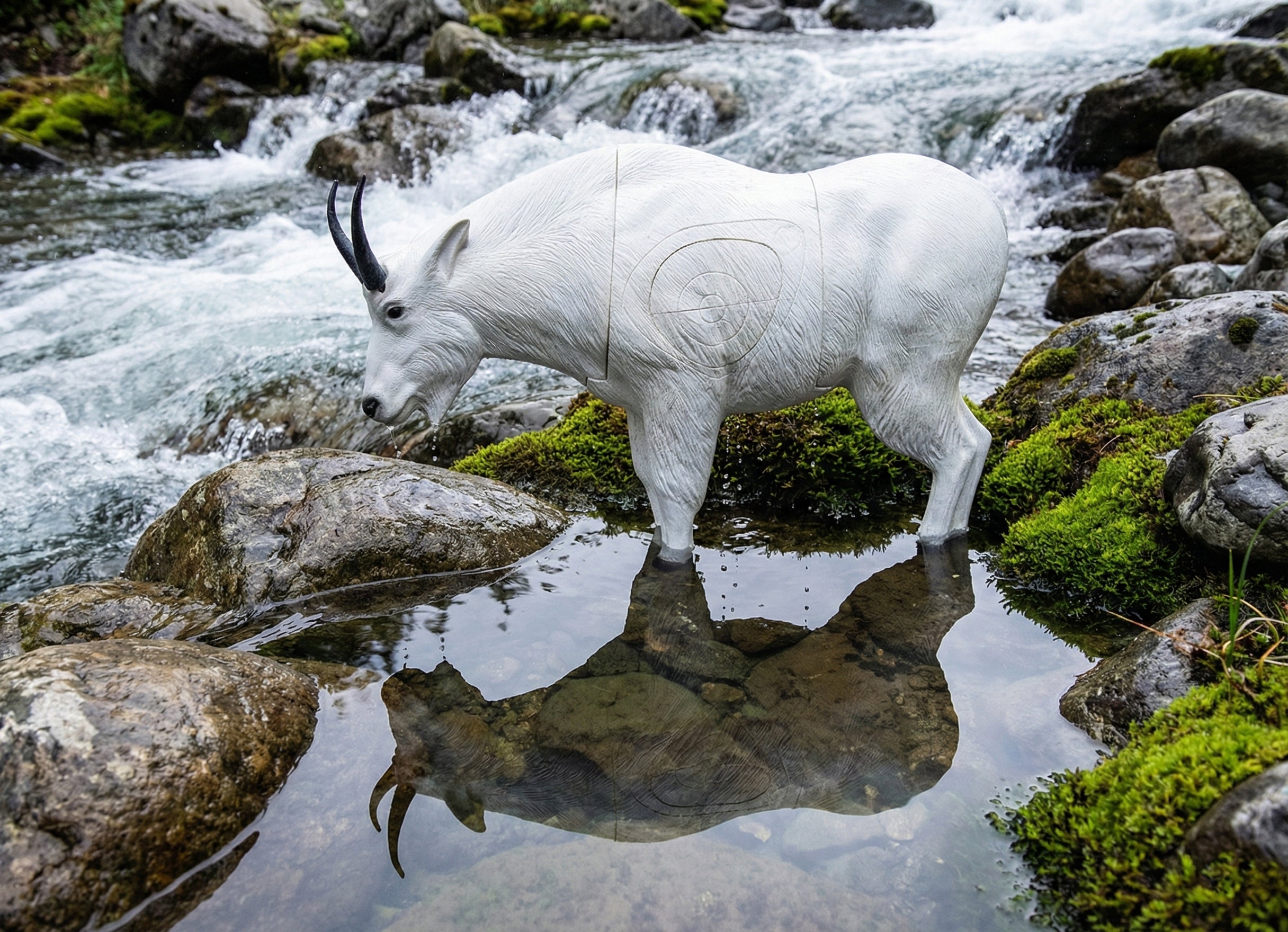 Real Wild 3D Mountain Goat Foam Archery Target